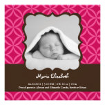 Baby Girl Photo Birth Announcement