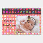 Baby Girl Photo Keepsake Lawn Sign