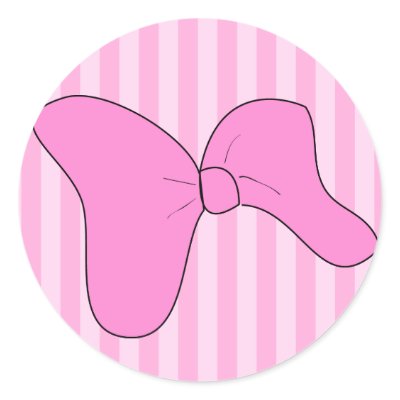 Baby Girl Pink Bow Sticker by pooja1008