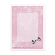 Baby Girl Pink Flowers Postcard by LuckyLass Baby Girl Pink Flowers Postcard