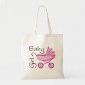 Baby girl pink stroller bag