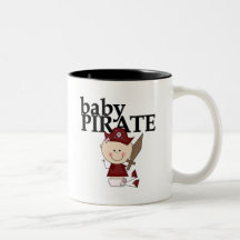 Baby Girl Pirate With Sword Tshirts and Gifts Mug