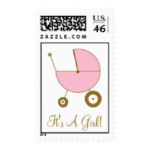 baby girl postage stamp