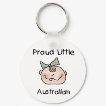 Baby Girl Proud Little Australian keychains