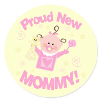 Baby Girl Proud Mom Sticker by jamiecreates1 Baby Girl Proud Mom Sticker