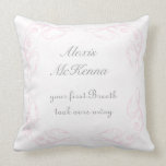 Baby Girl Quote Keepsake Throw Pillow