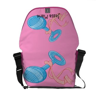 Baby Girl Rattle Baby Diaper Bag Messenger Bag