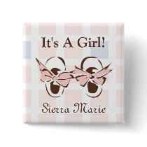 Baby Girl Shoes Button