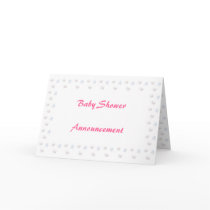BABY GIRL SHOWER ANNOUNCEMENT cards by sayings BABY GIRL SHOWER ANNOUNCEMENT cards