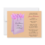 Baby Girl Shower, Cute Baby Umbrella with Gifts, Personalized Invites
