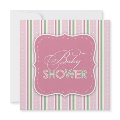 Baby Girl Shower Flat Invitation by all_items