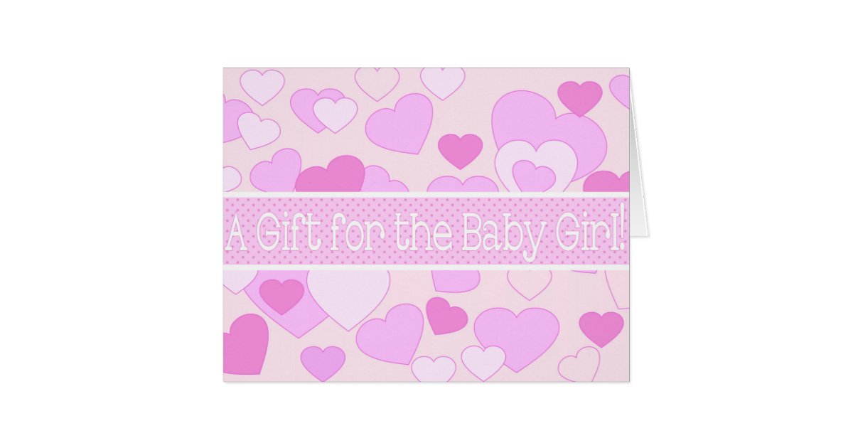 Baby Girl Shower Gift Card Zazzle
