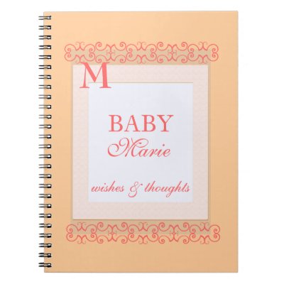 Baby girl Shower guest book Note Books