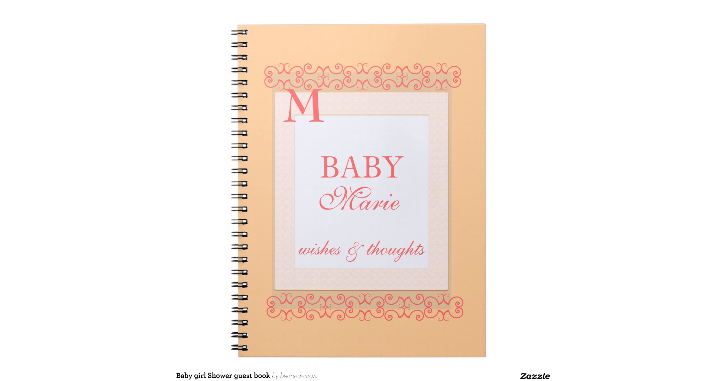baby_girl_shower_guest_book_note_books