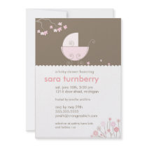 Baby Girl Shower Invitation by OrangeOstrichDesigns Baby Girl Shower Invitation