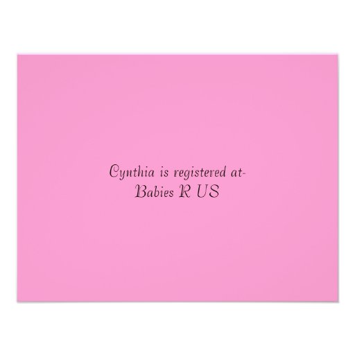 Baby Girl shower invitation