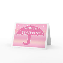 Baby Girl Shower Invitation Card
