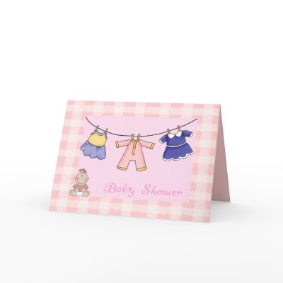 Baby Girl Shower Invite Cards by craftycorner