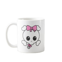 Baby Girl Skully Coffee Mugs