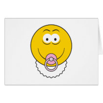 Baby Girl Smiley Face cards