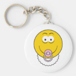 Baby Girl Smiley Face Key Chains