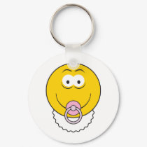 Baby Girl Smiley Face keychains