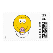 Baby Girl Smiley Face postage by doonidesigns Baby Girl Smiley Face postage