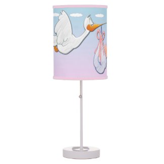 Baby Girl - Stork Table Lamp