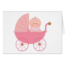 Baby Girl Stroller Cards