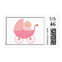 Baby Girl Stroller Stamp