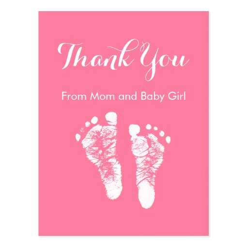 baby-girl-thank-you-cute-pink-newborn-footprints-postcard-zazzle