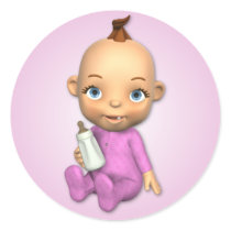 Baby Girl Toon Sticker by mariannegilliand Baby Girl Toon Sticker
