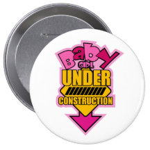 Baby Girl Under Construction Button