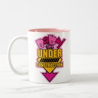 Baby Girl Under Construction Mug mug