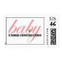 Baby Girl Under Construction postage by c2gardner Baby Girl Under Construction postage