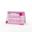 Baby Girl Wear Pink To The Party Shower Invitation cards