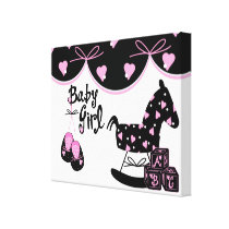 Baby Girl Wrapped Canvas canvas prints