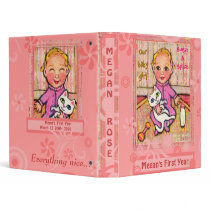 Baby Girl's First Year Custom Binder by jamiecreates1 Baby Girl's First Year Custom Binder