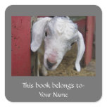 Baby Goat Bookplate Sticker