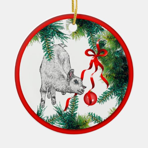 baby goat christmas ornament zazzle baby goat christmas ornament zazzle
