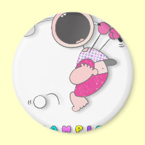 BABY GOLFER magnets