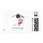 BABY GOLFER POSTAGE STAMP