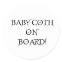 BABY GOTH ON BOARD! stickers by skphotos BABY GOTH ON BOARD! stickers