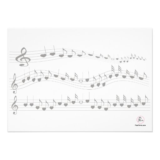 Baby Grand Piano Invitation