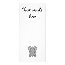 Baby gray elephant custom rack card