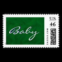 Baby Green Beauty Postage - Customizable stamps