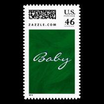 Baby Green Beauty Postage - Customizable stamps