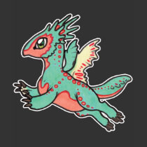 Baby Green Crested Dragon T-shirt