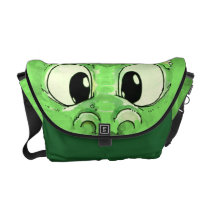 Baby Green Monster Messenger Bag messenger bags