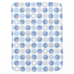 Baby Grover Circle Pattern Baby Blankets